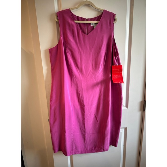 Stephanie Andrews Dresses & Skirts - Stephanie Andrews 100% Silk Dress V Neck Sleeveless Women's Plus size 22W NWT